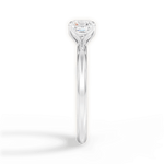 Audrey Asscher Cut Lab Grown Diamond Platinum Engagement Ring - View 3