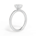 Audrey Cushion Cut Lab Grown Diamond Platinum Engagement Ring - View 2