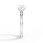 Audrey Cushion Cut Lab Grown Diamond Platinum Engagement Ring - View 3
