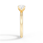 Audrey Cushion Cut Lab Grown Diamond 18Kt Yellow Gold Engagement Ring - View 3