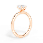 Audrey Heart Cut Lab Grown Diamond 18Kt Rose Gold Engagement Ring - View 3
