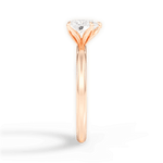 Audrey Heart Cut Lab Grown Diamond 18Kt Rose Gold Engagement Ring - View 4