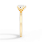 Audrey Heart Cut Lab Grown Diamond 18Kt Yellow Gold Engagement Ring - View 3