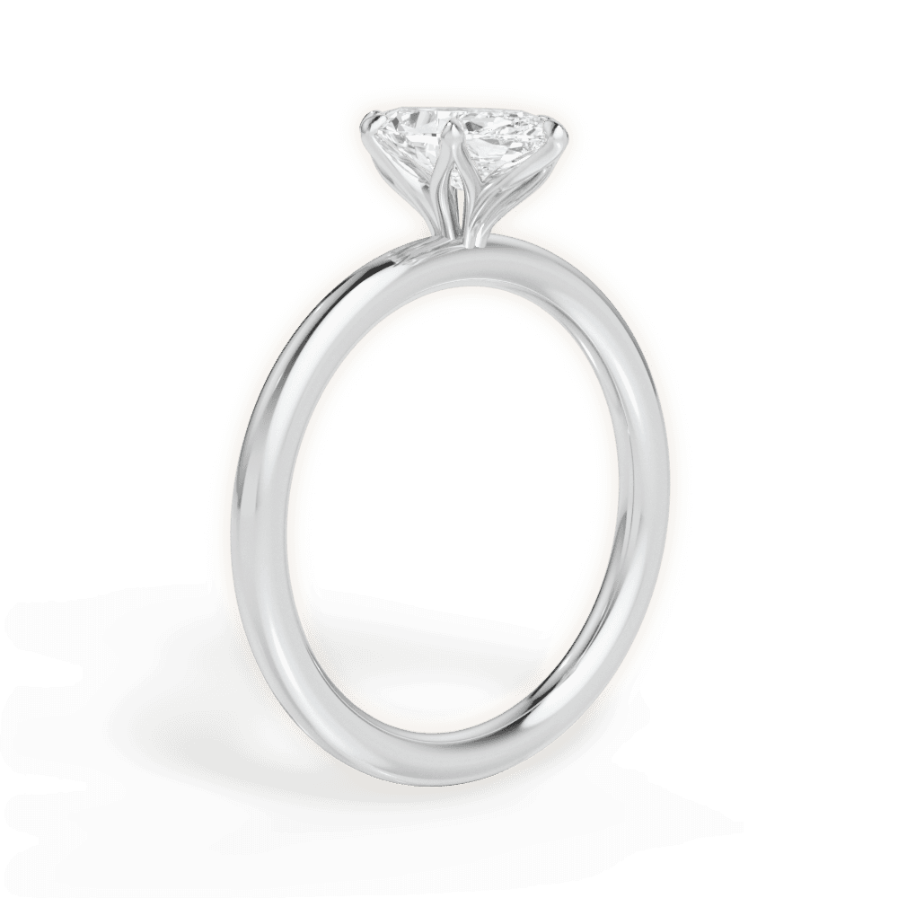 Audrey Marquise Cut Lab Grown Diamond 18Kt White Gold Engagement Ring - View 2