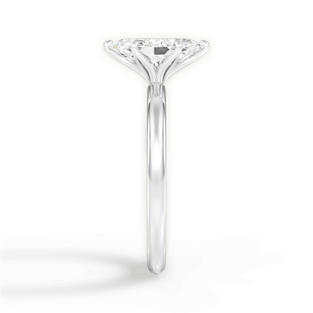 Audrey Marquise Cut Lab Grown Diamond 14Kt White Gold Engagement Ring - View 4