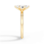Audrey Marquise Cut Lab Grown Diamond 18Kt Yellow Gold Engagement Ring - View 4