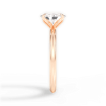 Audrey Oval Cut Lab Grown Diamond 18Kt Rose Gold Engagement Ring - View 2