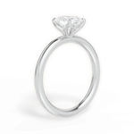 Audrey Oval Cut Lab Grown Diamond Platinum Engagement Ring - View 3