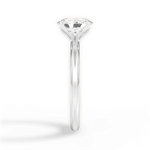 Audrey Oval Cut Lab Grown Diamond 18Kt White Gold Engagement Ring - View 2