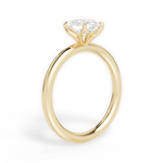 Audrey Oval Cut Lab Grown Diamond 18Kt Yellow Gold Engagement Ring - View 3