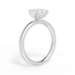 Audrey Princess Cut Lab Grown Diamond Platinum Engagement Ring - View 2