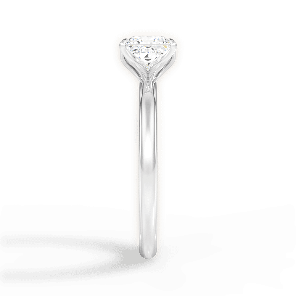 Audrey Princess Cut Lab Grown Diamond 14Kt White Gold Engagement Ring - View 3
