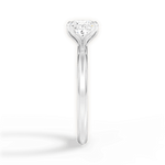 Audrey Princess Cut Lab Grown Diamond 18Kt White Gold Engagement Ring - View 3