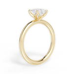 Audrey Princess Cut Lab Grown Diamond 18Kt Yellow Gold Engagement Ring - View 4