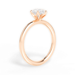 Audrey Pear Cut Lab Grown Diamond 18Kt Rose Gold Engagement Ring - View 3
