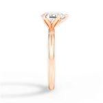 Audrey Pear Cut Lab Grown Diamond 18Kt Rose Gold Engagement Ring - View 2
