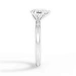 Audrey Pear Cut Lab Grown Diamond 14Kt White Gold Engagement Ring - View 2