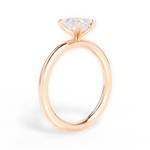 Audrey Radiant Cut Lab Grown Diamond 18Kt Rose Gold Engagement Ring - View 2