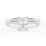 Audrey Radiant Cut Lab Grown Diamond 18Kt White Gold Engagement Ring