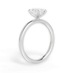 Audrey Radiant Cut Lab Grown Diamond Platinum Engagement Ring - View 3