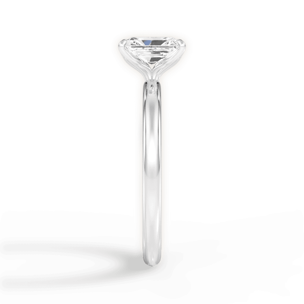 Audrey Radiant Cut Lab Grown Diamond Platinum Engagement Ring - View 4