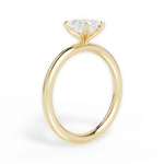 Audrey Radiant Cut Lab Grown Diamond 18Kt Yellow Gold Engagement Ring - View 4