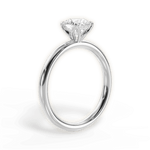 Audrey Round Cut Lab Grown Diamond 14Kt White Gold Engagement Ring - View 3