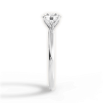 Audrey Round Cut Lab Grown Diamond Platinum Engagement Ring - View 2