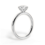 Alexa Round Cut Lab Grown Diamond 14Kt White Gold Engagement Ring - View 4