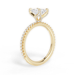 Cora Emerald Cut Lab Grown Diamond 18Kt Yellow Gold Engagement Ring - View 4
