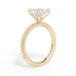 Cora Princess Cut Lab Grown Diamond 18Kt Yellow Gold Engagement Ring - View 3