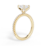 Cora Radiant Cut Lab Grown Diamond 18Kt Yellow Gold Engagement Ring - View 3