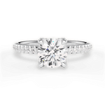 Cora Round Cut Lab Grown Diamond Platinum Engagement Ring