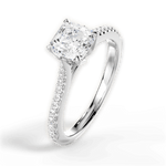 Danielle Asscher Cut Lab Grown Diamond 14Kt White Gold Engagement Ring - View 4