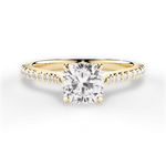 Danielle Cushion Cut Lab Grown Diamond 18Kt Yellow Gold Engagement Ring
