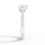 Danielle Heart Cut Lab Grown Diamond 14Kt White Gold Engagement Ring - View 2