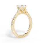 Danielle Heart Cut Lab Grown Diamond 18Kt Yellow Gold Engagement Ring - View 3