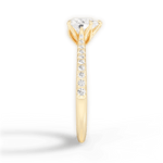 Danielle Heart Cut Lab Grown Diamond 18Kt Yellow Gold Engagement Ring - View 2