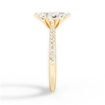 Danielle Marquise Cut Lab Grown Diamond 18Kt Yellow Gold Engagement Ring - View 2