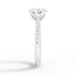 Danielle Oval Cut Lab Grown Diamond 14Kt White Gold Engagement Ring - View 2