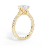 Danielle Princess Cut Lab Grown Diamond 18Kt Yellow Gold Engagement Ring - View 2