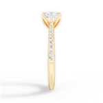 Danielle Princess Cut Lab Grown Diamond 18Kt Yellow Gold Engagement Ring - View 3