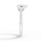 Danielle Pear Cut Lab Grown Diamond 18Kt White Gold Engagement Ring - View 2