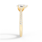 Danielle Pear Cut Lab Grown Diamond 18Kt Yellow Gold Engagement Ring - View 2