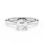 Abigail Asscher Cut Lab Grown Diamond Platinum Engagement Ring