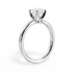 Abigail Asscher Cut Lab Grown Diamond 14Kt White Gold Engagement Ring - View 3