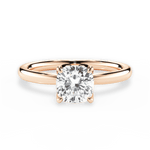 Abigail Cushion Cut Lab Grown Diamond 18Kt Rose Gold Engagement Ring