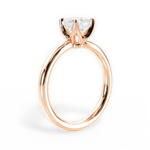 Abigail Cushion Cut Lab Grown Diamond 18Kt Rose Gold Engagement Ring - View 2