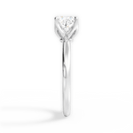 Abigail Cushion Cut Lab Grown Diamond 18Kt White Gold Engagement Ring - View 2