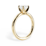 Abigail Cushion Cut Lab Grown Diamond 18Kt Yellow Gold Engagement Ring - View 2